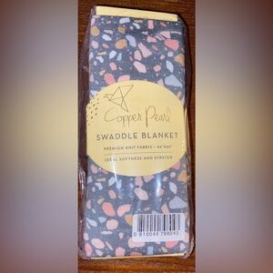 Copper Pearl Swaddle Blanket - Gray and Pink